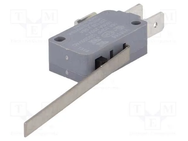 Microinterruptor Snap Action, com Alavanca, Spdt, 16a/250vac