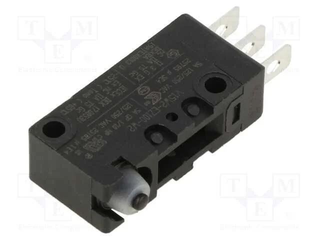 Microinterruptor Snap Action, Sem Alavanca, Spdt, 5a/250vac