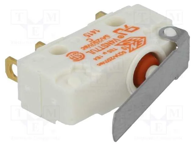 Microinterruptor SNAP ACTION, com alavanca, SPDT,.