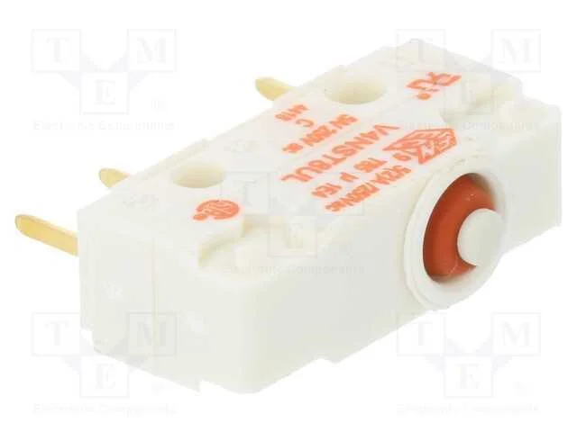 Microinterruptor SNAP ACTION, sem alavanca, SPDT,.