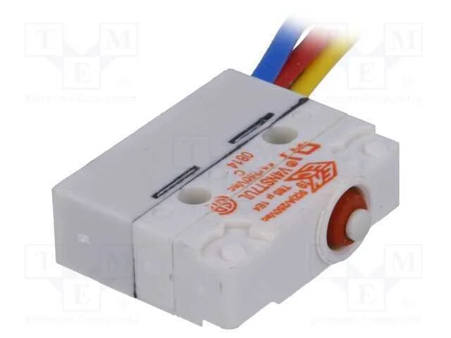 Microinterruptor Snap Action, Sem Alavanca, Spdt, 5a/250vac