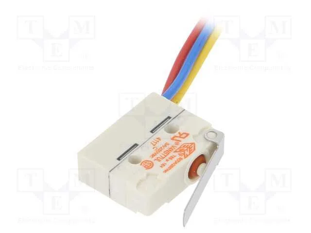 Microinterruptor Snap Action, com Alavanca, Spdt, 3a/250vac