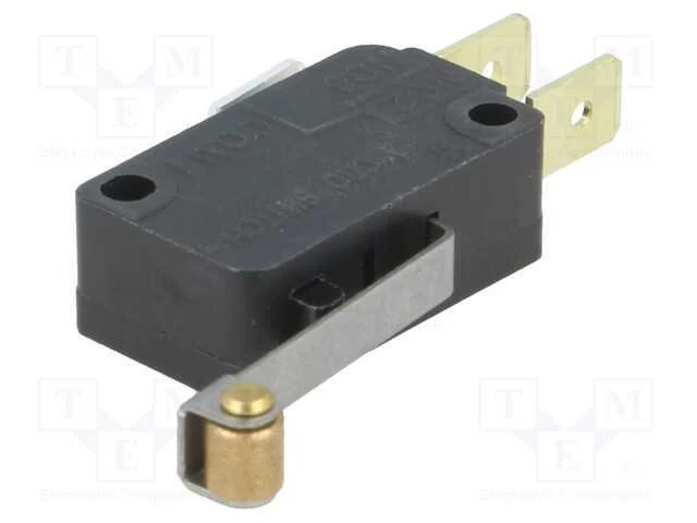 Microinterruptor Snap Action, com Alavanca (Com Rolo), Spdt