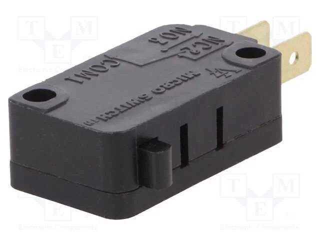 Microinterruptor Snap Action, Sem Alavanca, Spdt, 11a/125vac