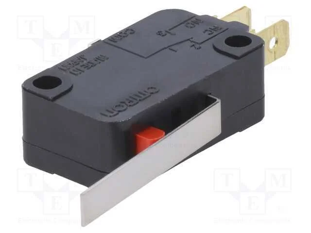 Microinterruptor Snap Action, com Alavanca, Spdt, 0,1a/125vac
