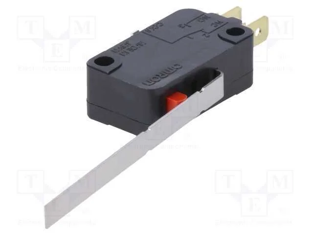 Microinterruptor Snap Action, com Alavanca, Spdt, 0,1a/125vac