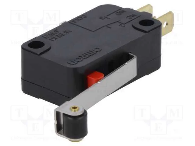 Microinterruptor Snap Action, com Alavanca (Com Rolo), Spdt