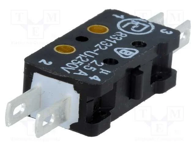 Microinterruptor SNAP ACTION, sem alavanca, SPST-.
