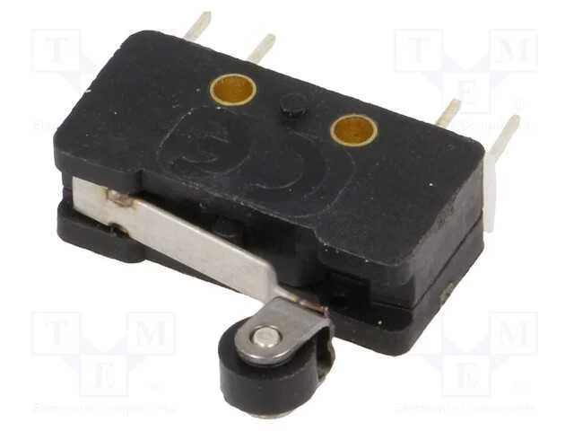Microinterruptor Snap Action, com Alavanca (Com Rolo), On-(On)