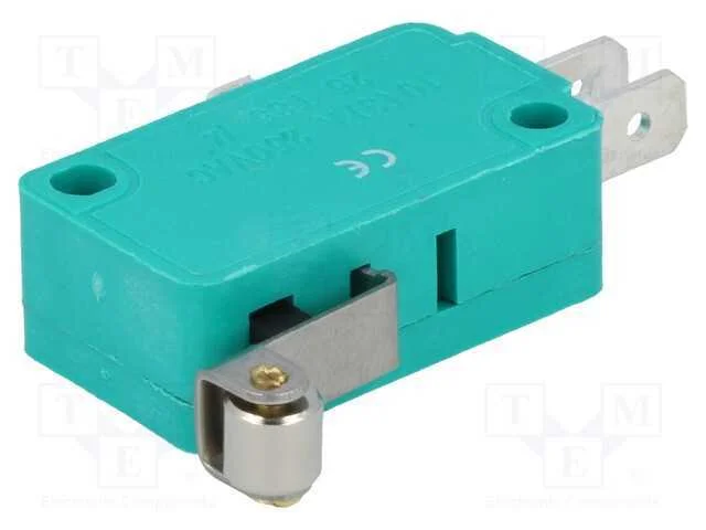 Microinterruptor Snap Action, com Alavanca (Com Rolo), Spdt