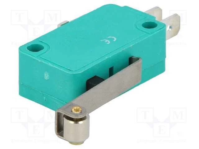 Microinterruptor Snap Action, com Alavanca (Com Rolo), Spdt
