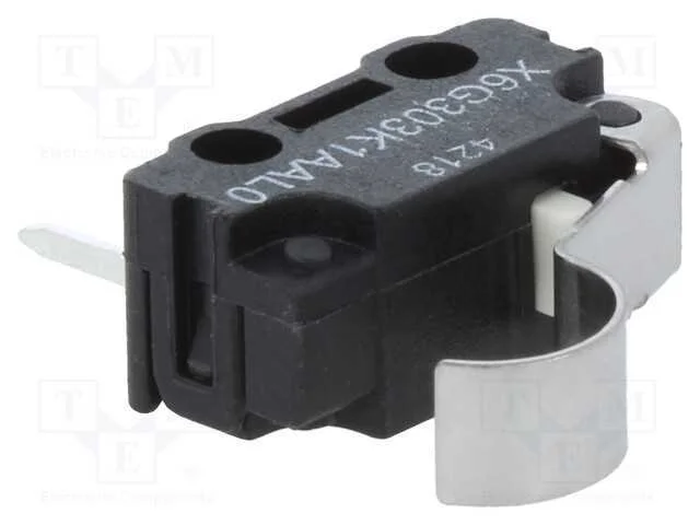 Microinterruptor Snap Action, com Alavanca Que Simula Um Rolo