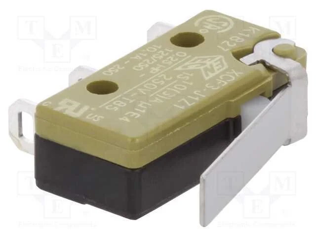 Microinterruptor Snap Action, com Alavanca, Spdt, On-(On), Pos: 2