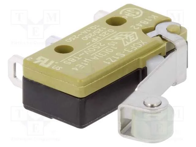 Microinterruptor Snap Action, com Alavanca (Com Rolo), Spdt