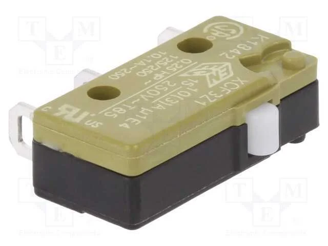 Microinterruptor Snap Action, Sem Alavanca, Spdt, On-(On), Pos: 2
