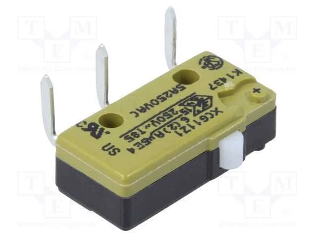 Microinterruptor SNAP ACTION, sem alavanca, SPDT,.