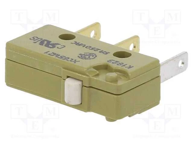 Microinterruptor Snap Action, Sem Alavanca, Spdt, 5a/250vac