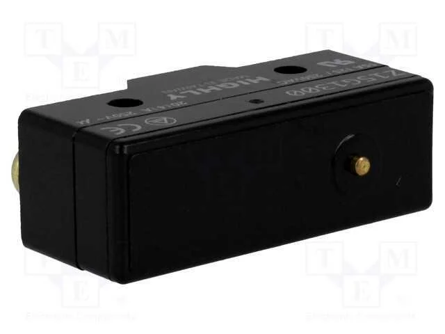 Microinterruptor Snap Action, Sem Alavanca, Spdt, 20a/250vac