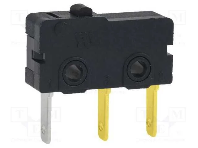 Microinterruptor Snap Action, Sem Alavanca, Spdt, 0,1a/125vac