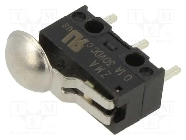 Microinterruptor Snap Action, Spdt, 0,1a/125vac, 0,1a/60vdc