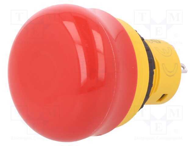Interruptor: de Segurança, 16mm, Pos.Estáv: 2, Nc X2, Vermelho