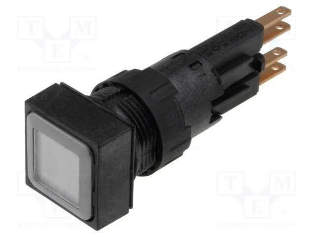 Interruptor: de Pressão, 16mm, Pos.Estáv: 1, Branco, Lâmpada, 24vdc