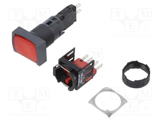 Interruptor: de Press&atilde;o, 16mm, Pos.Est&aacute;v: 1, Nc, Vermelho, Led