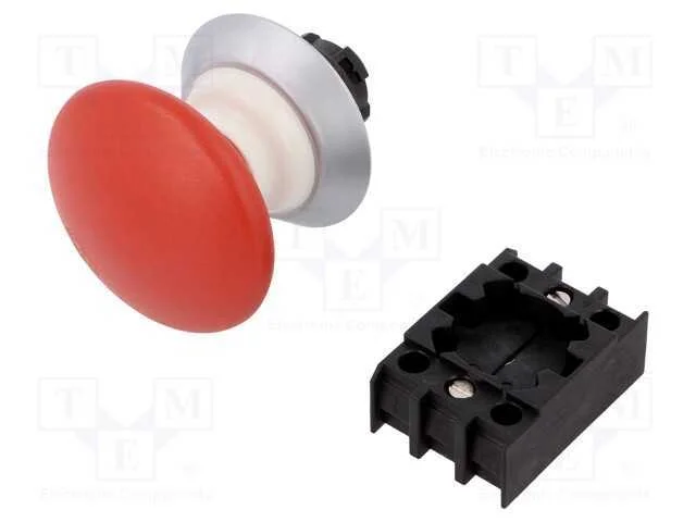 Interruptor: de Segurança, 22mm, Pos.Estáv: 2, Vermelho, Não Disp.