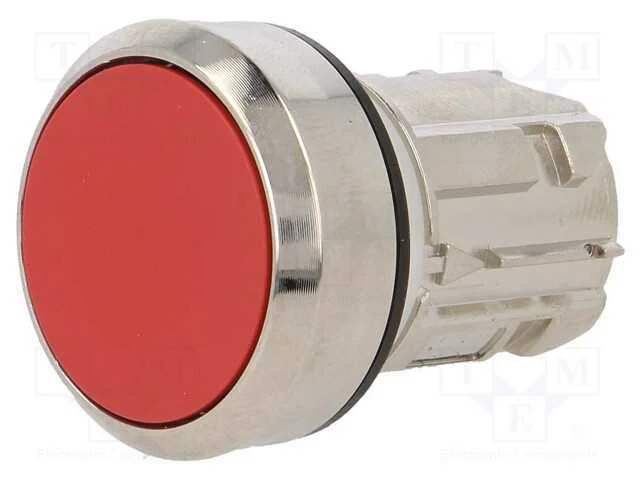 Interruptor: de pressão, 22mm, Pos.estáv: 2, verm.