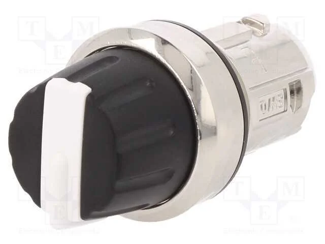 Interruptor: Giratório, 22mm, Pos.Estáv: 4, Branco-Preto, Ip67