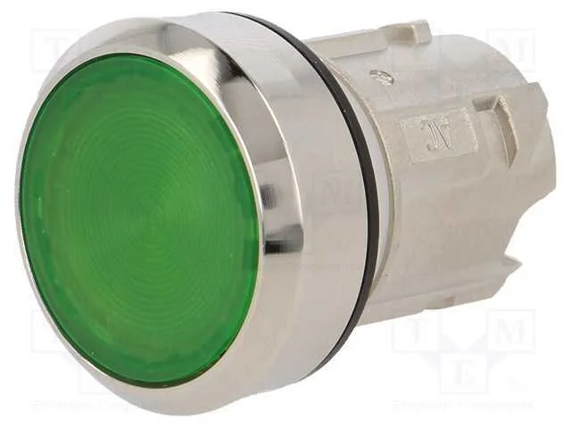 Interruptor: de Pressão, 22mm, Pos.Estáv: 1, Verde, Ip67, Plano