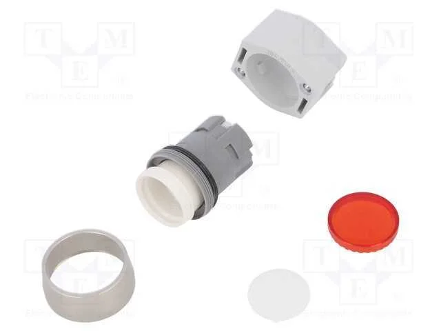 Interruptor: de pressão, 22mm, Pos.estáv: 2, verm.