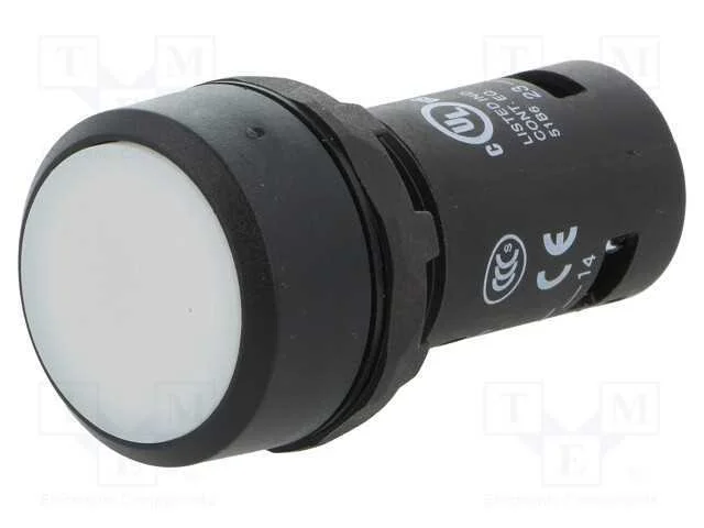 Interruptor: de Pressão, 22mm, Pos.Estáv: 1, No, Branco, Não Disp.