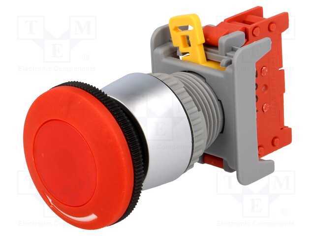 Interruptor: de Segurança, 22mm, Pos.Estáv: 2, Nc, Vermelho, Ip65