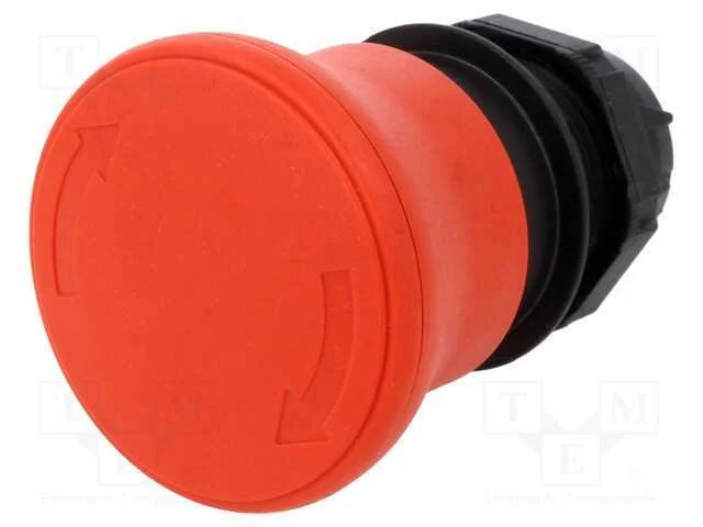 Interruptor: de Segurança, 22mm, Pos.Estáv: 2, Vermelho, Não Disp.