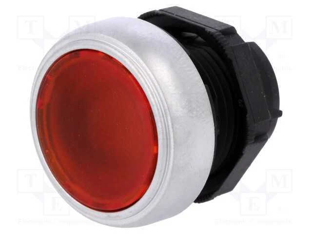 Interruptor: de Pressão, 22mm, Pos.Estáv: 1, Vermelho, Ip66, Plano