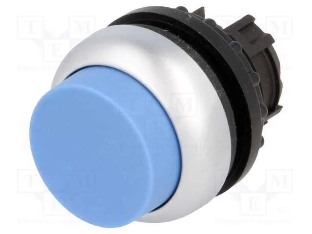 Interruptor: de Pressão, 22mm, Pos.Estáv: 1, Azul, Não Disp, Ip67