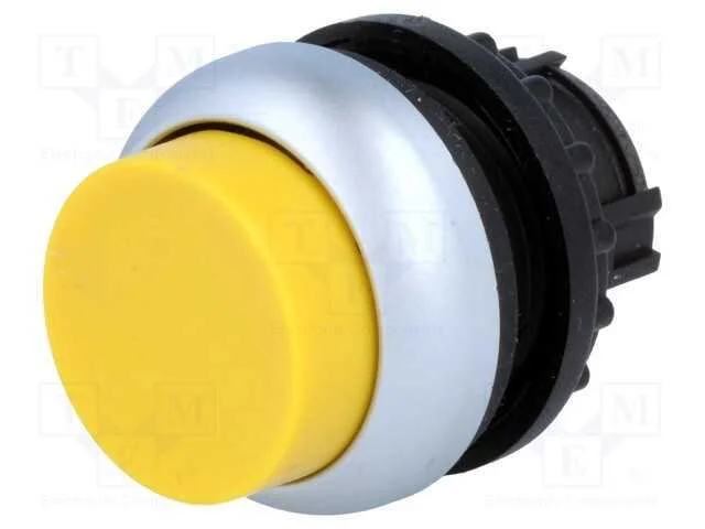 Interruptor: de Pressão, 22mm, Pos.Estáv: 1, Amarelo, Não Disp.