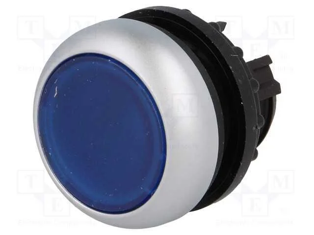 Interruptor: de Pressão, 22mm, Pos.Estáv: 1, Azul, Ip67, Plano