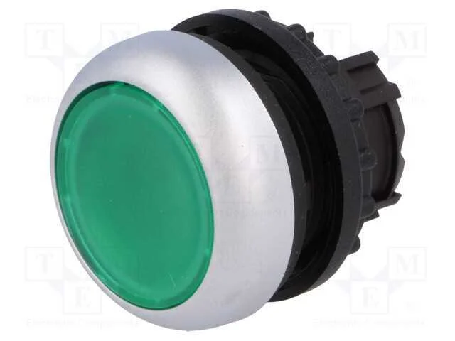 Interruptor: de Pressão, 22mm, Pos.Estáv: 1, Verde, Ip67, Plano