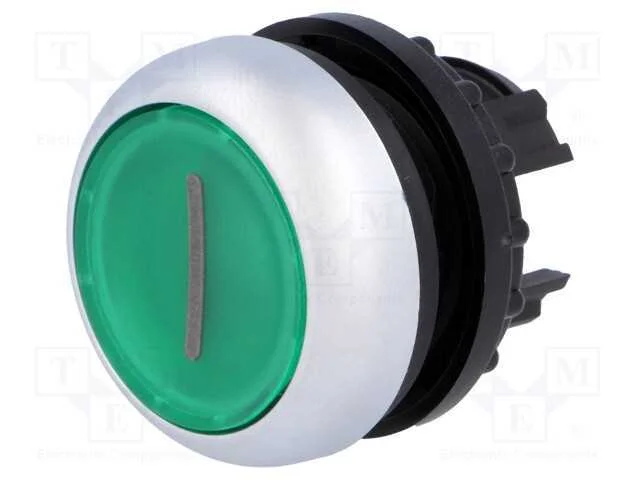 Interruptor: de Pressão, 22mm, Pos.Estáv: 1, Verde, Ip67, Plano