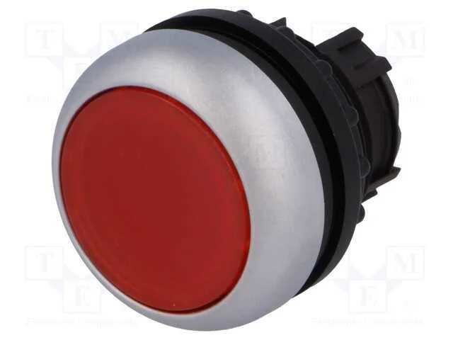 Interruptor: de Pressão, 22mm, Pos.Estáv: 1, Vermelho, Ip67, Plano
