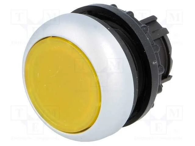 Interruptor: de Pressão, 22mm, Pos.Estáv: 1, Amarelo, Ip67, Plano