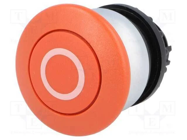 Interruptor: de Pressão, 22mm, Pos.Estáv: 1, Vermelho, Não Disp.