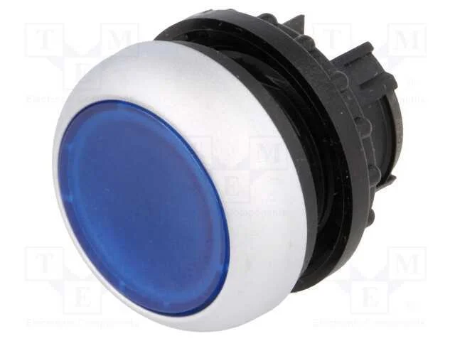 Interruptor: de Pressão, 22mm, Pos.Estáv: 2, Azul, Ip67, Plano