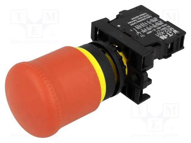 Interruptor: de Segurança, 22mm, Pos.Estáv: 2, Nc, Vermelho, Ip66