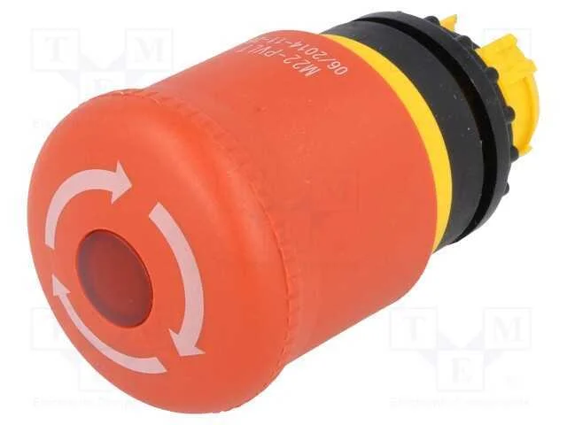Interruptor: de Segurança, 22mm, Pos.Estáv: 2, Vermelho, M22-Led