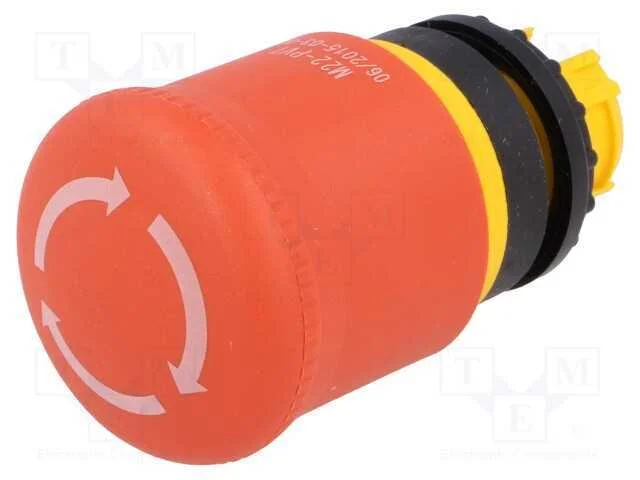 Interruptor: de Segurança, 22mm, Pos.Estáv: 2, Vermelho, Não Disp.