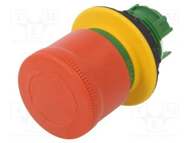 Interruptor: de Segurança, 22mm, Pos.Estáv: 2, Vermelho, Não Disp.