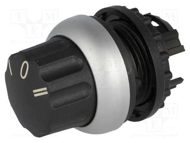 Interruptor: Giratório, 22mm, Pos.Estáv: 3, Preto, Não Disp, Ip66